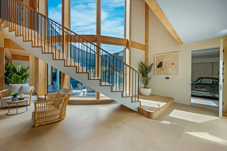 The staircase of the O House, 10 Palmerston Villas, Dublin 6